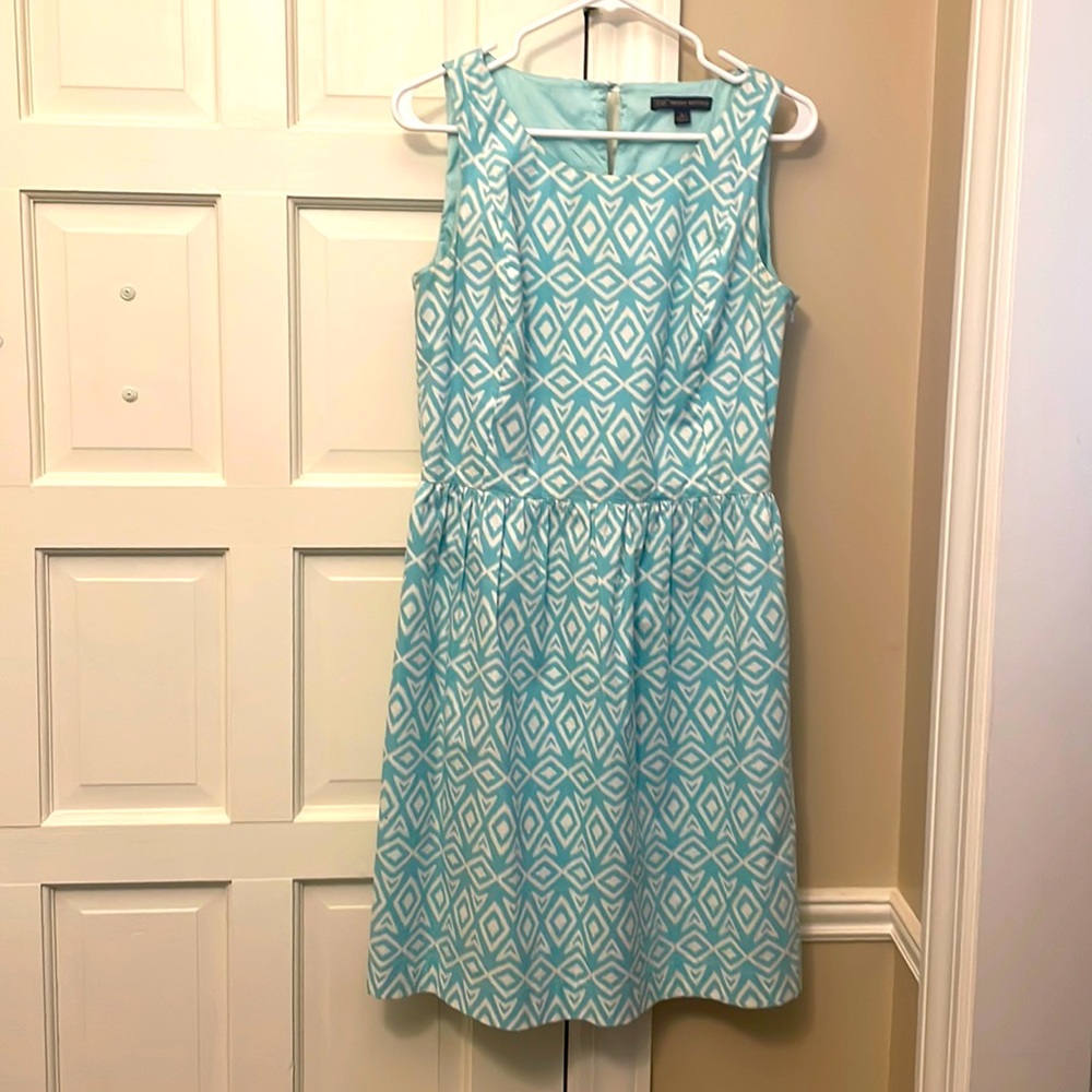 Beautiful light blue and white dress, perfect for beach pictures or vacation